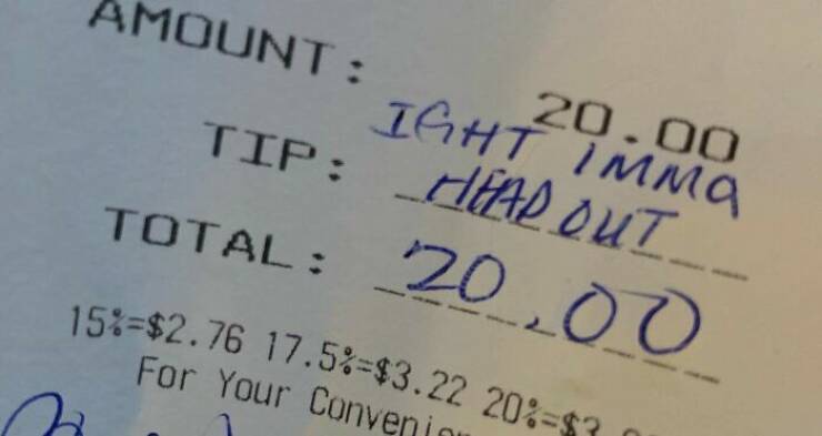 The Most Infuriating Tips Left At Restaurants