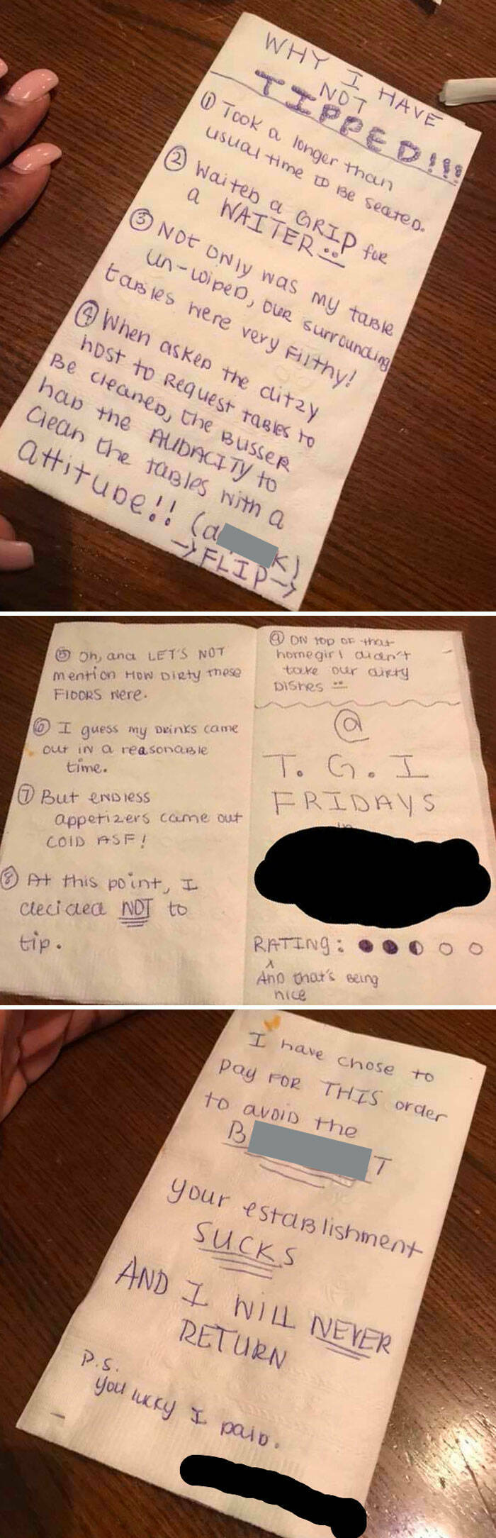 The Most Infuriating Tips Left At Restaurants