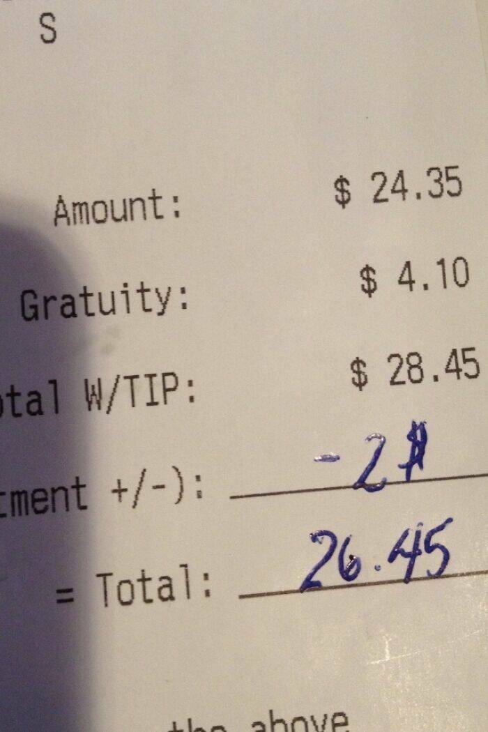 The Most Infuriating Tips Left At Restaurants