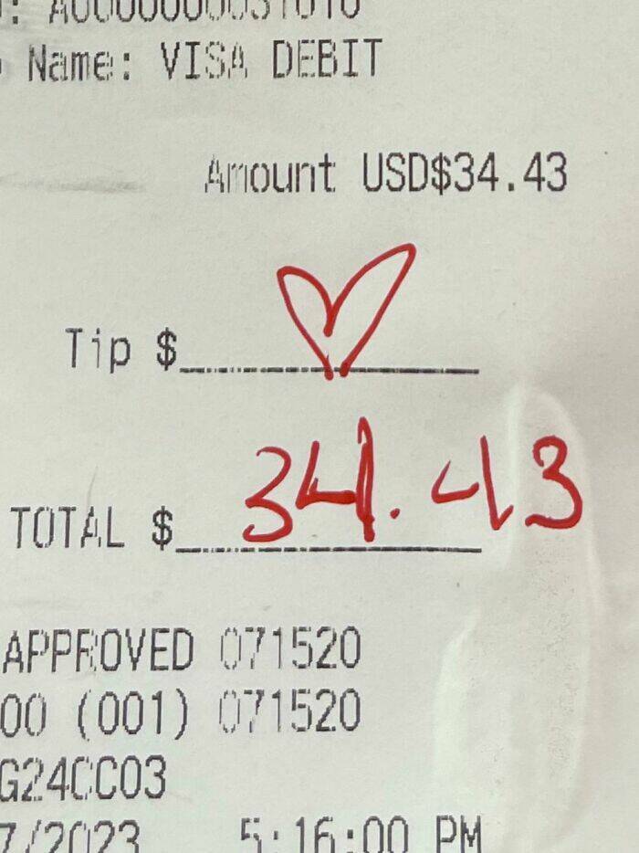The Most Infuriating Tips Left At Restaurants