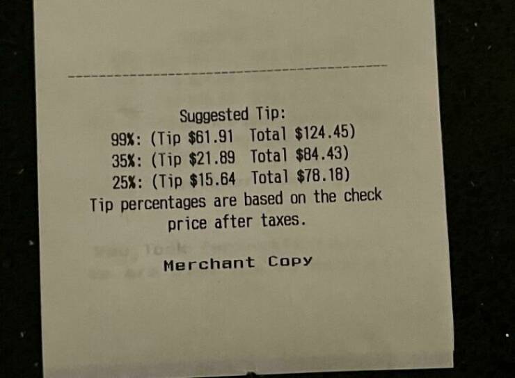 The Most Interesting Receipts Ever
