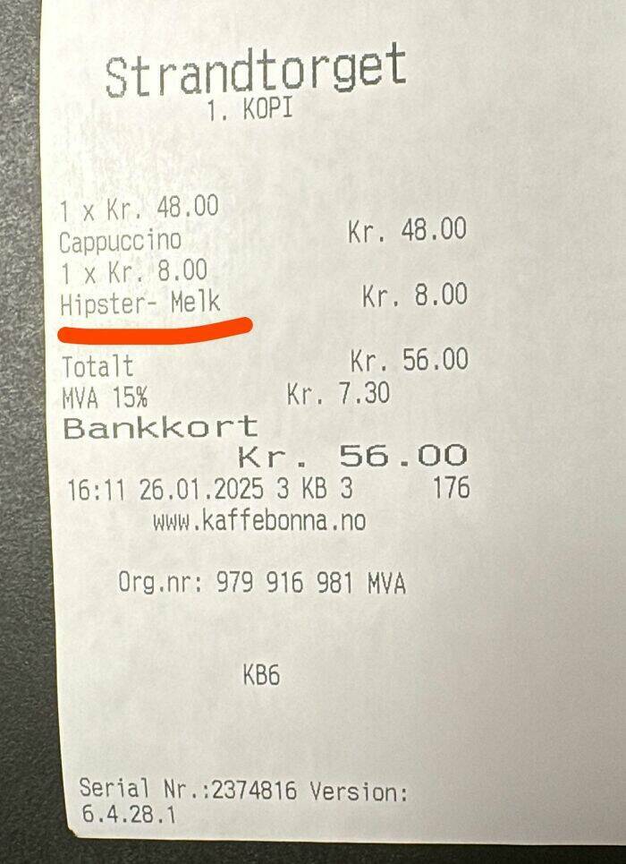 The Most Interesting Receipts Ever