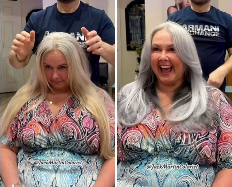 Stunning Transformations: Before And After Going Gray Naturally