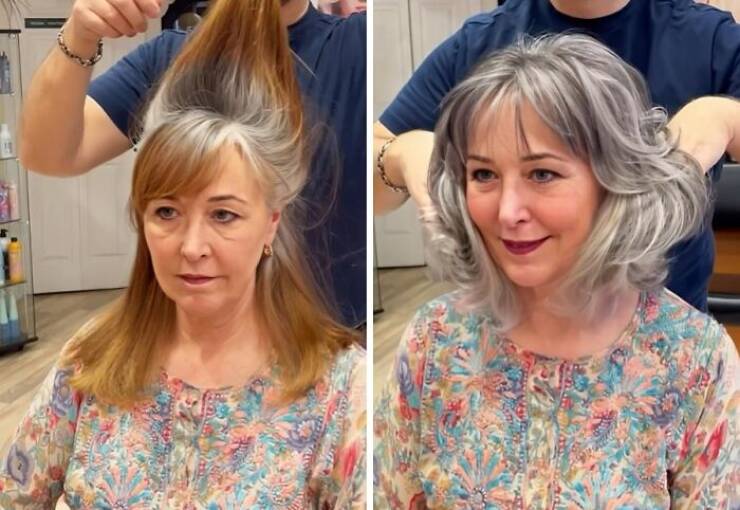 Stunning Transformations: Before And After Going Gray Naturally