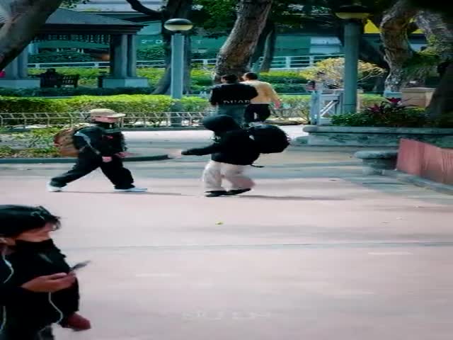 Two Schoolchildren Skip Classes
