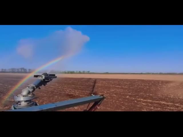 An Irrigation System Turns into A Rainbow Factory
