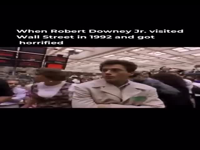 Robert Downey Jr, Visiting Wall Street Back In 1992