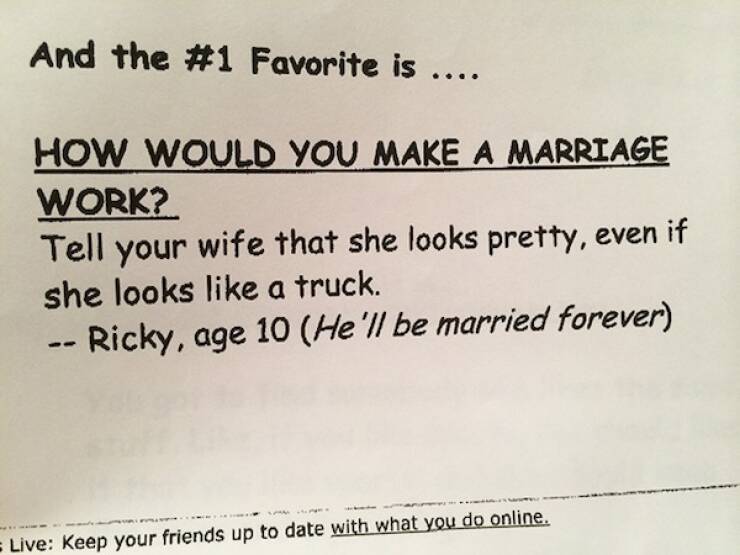 Kids Say The Test-Darnedest Things Kids Say The Test-Darnedest Things