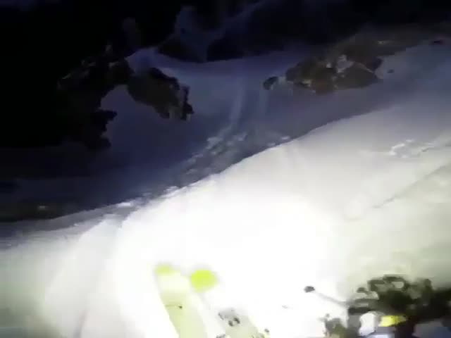 Extreme Night Skiing