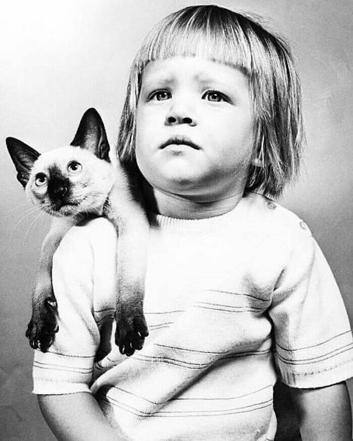 Charming Vintage Photos That Capture the Eternal Bond Between Kids And Cats