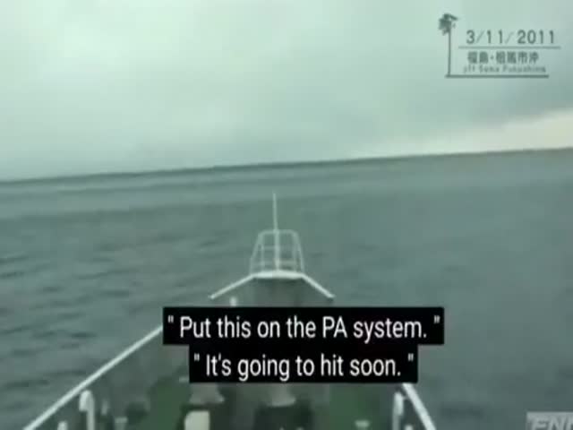 Footage From A Ship Riding Over The Tsunami Waves That Hit Japan In 2011
