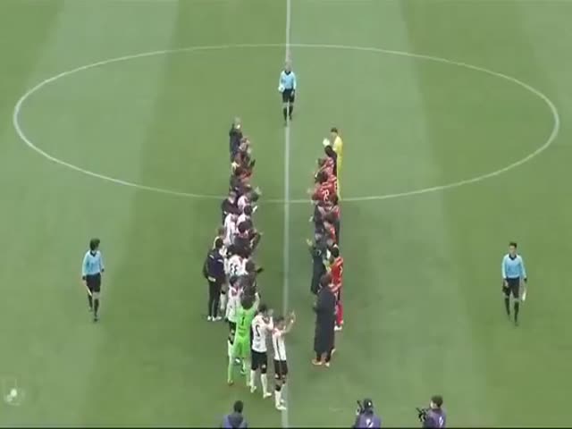 Player Removes His Shirt So The Retiring Referee Could Give Him One Final Yellow Card..