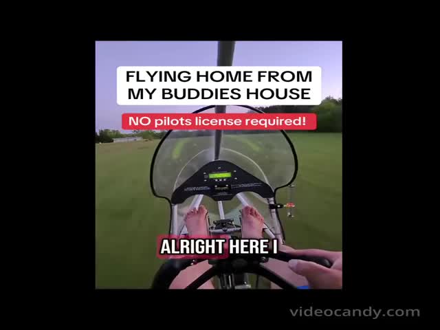 This Man Is Flying An Aerolite 103 Personal Airplane