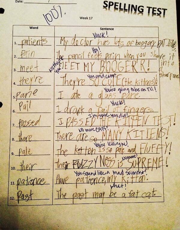 Kids Funniest Test Answers Thatll Make You Cry Laughing