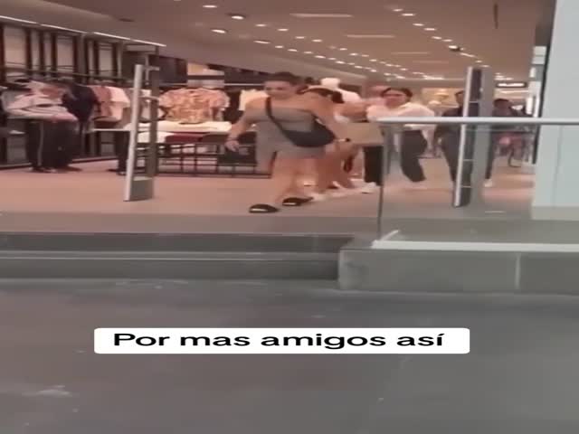 Husbands Waiting For Their Wives At The Clothing Store Make The Most Of Their Time Waiting