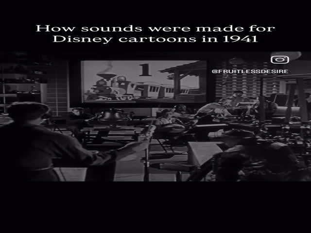 How Sounds Were Made For Disney Cartoons In 1941