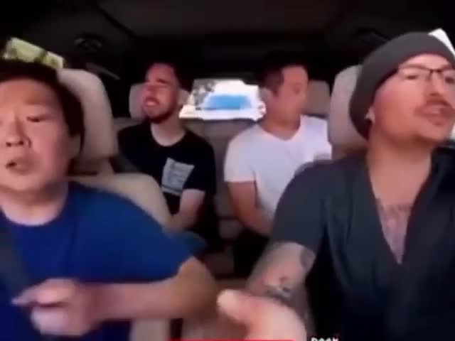 Linkin Park performing Numb on Carpool Karaoke with Ken Jeong