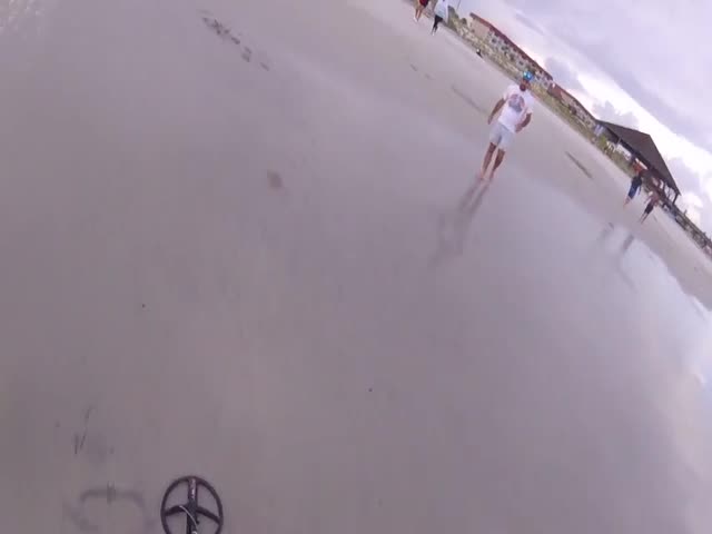 Couple In Desperate Need of Detectorist Find One Standing Nearby
