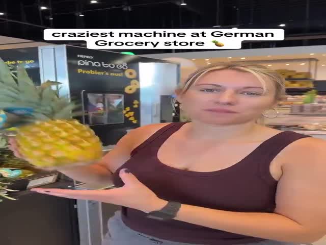 A Machine In A Grocery Store In Germany