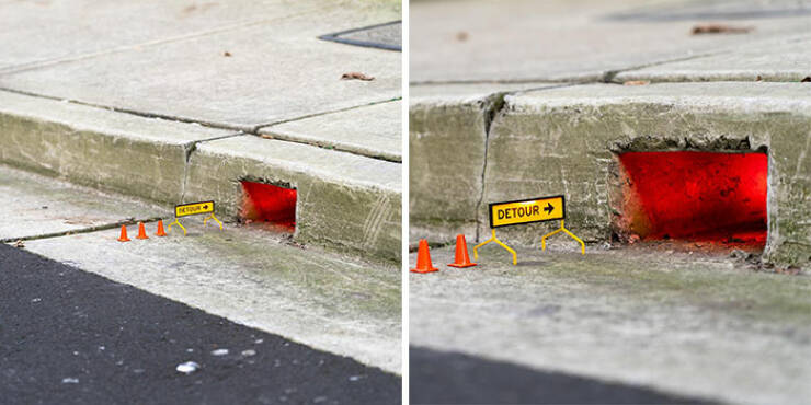 Street Art, Shrunken and Hilarious