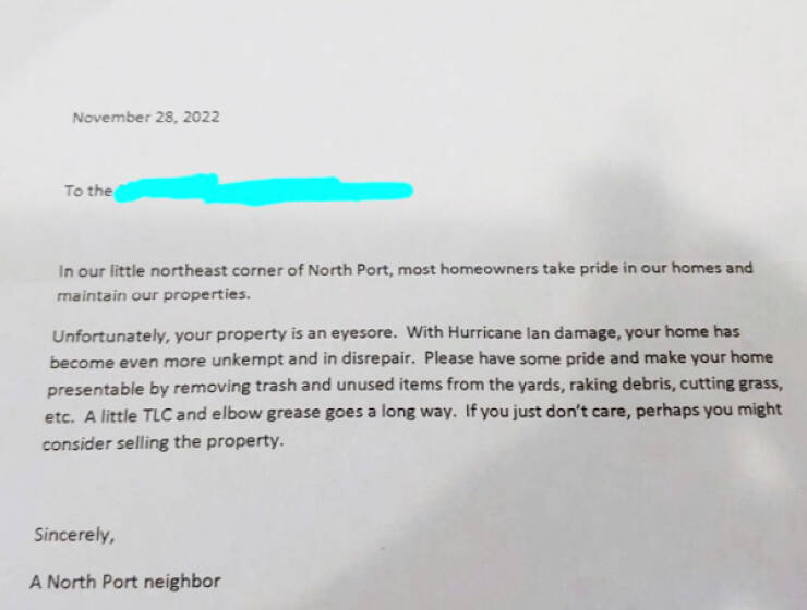 Passive-Aggressive Posts from Across the Fence