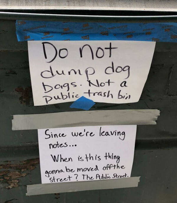 Passive-Aggressive Posts from Across the Fence