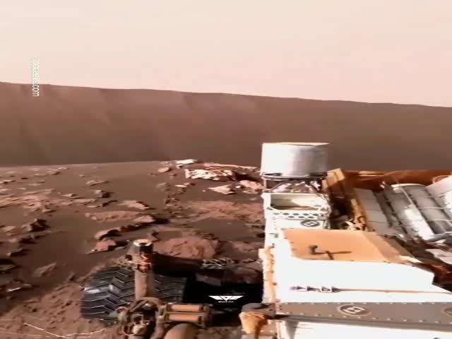 A Panoramic View of Mars Taken by the Curiosity Rover