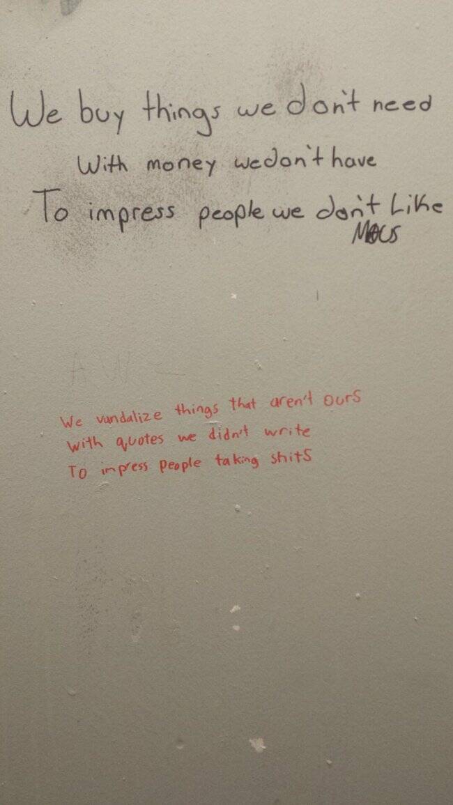 Philosophy from the Bathroom Wall