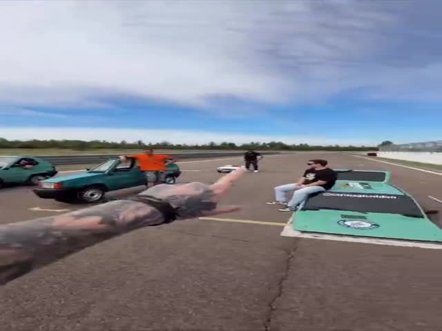 Race Between Shortest, Narrowest And Lowest Fiat Panda