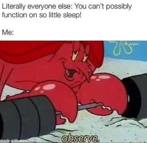 Relatable Memes for the Sleep-Deprived