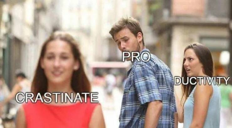 Relatable Memes for Professional Procrastinators