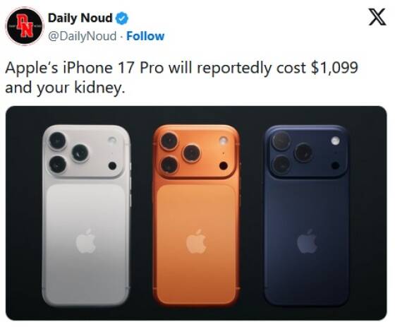 iPhone 17 Drops, Memes Follow Immediately