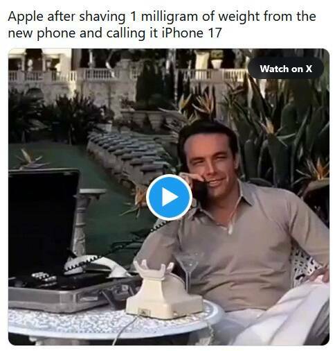 iPhone 17 Drops, Memes Follow Immediately