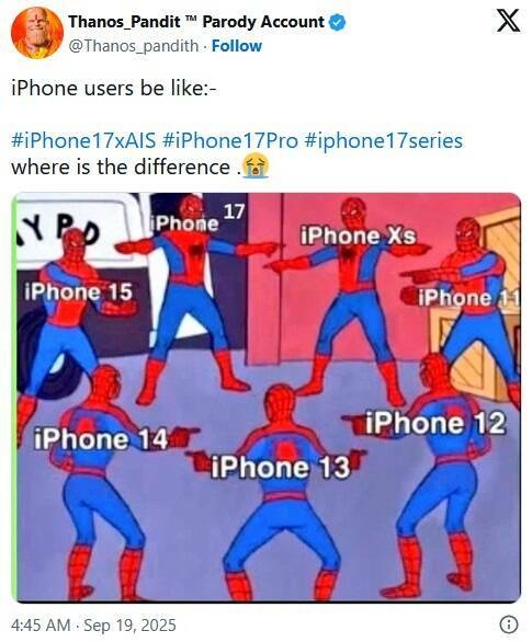 iPhone 17 Drops, Memes Follow Immediately