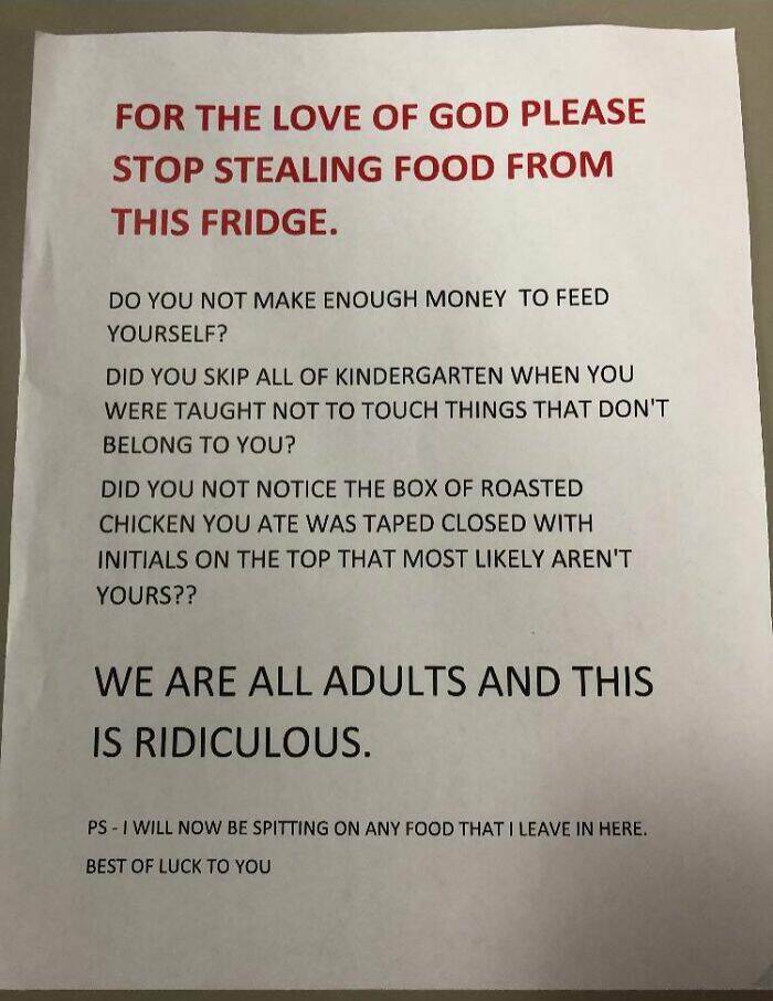 Office Notes That Drip With Passive-Aggressive Energy