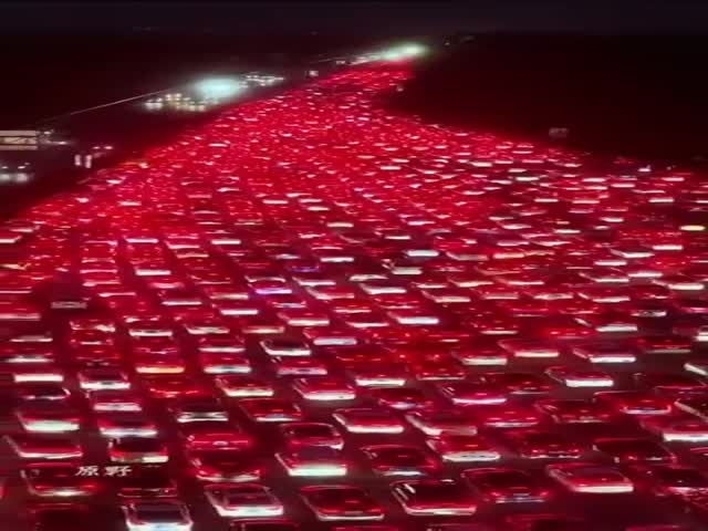 China is Stuck in a Huge Traffic Jam