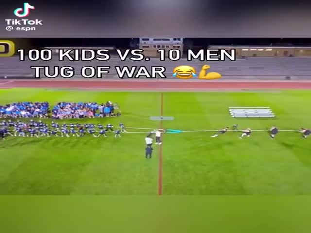 100 Kids Vs 10 Men