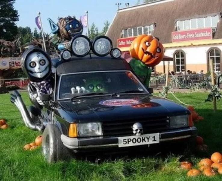 Cars Dressed for Halloween