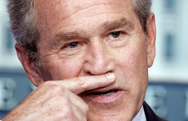 Facial expressions of George Bush (29 photos)