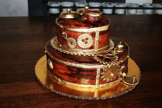Steampunk cake (5 pics)
