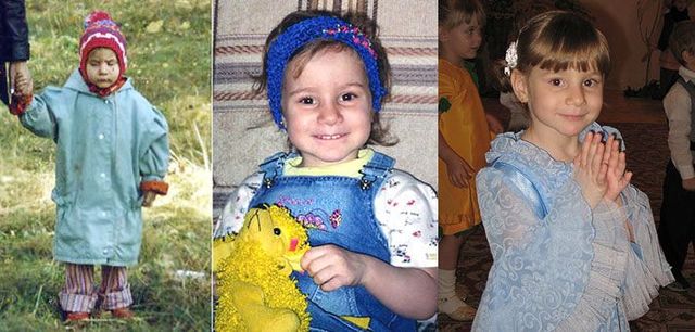 Pictures of children in orphan houses and in their new families (68 pics)