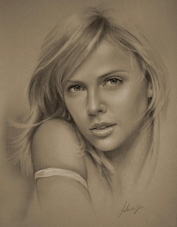 These portraits are drawn with a pencil (13 pics)