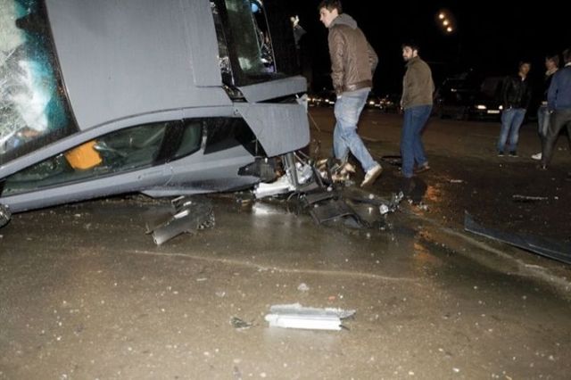 Another Lamborghini was crashed in Moscow. During sex? (32 pics)