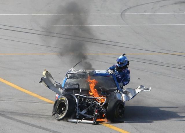 Terrifying accident during the NASCAR race in Talladega (18 pics + 1 video)