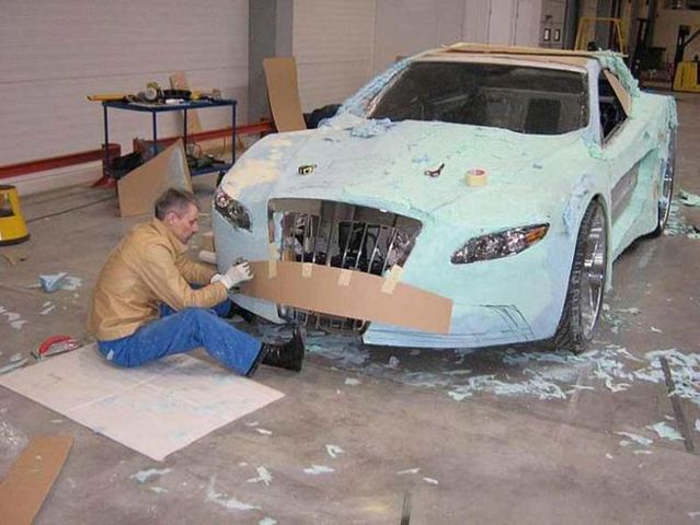 Car made with polyurethane foam (34 pics)