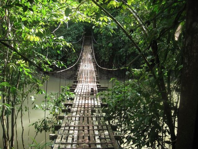Selection of the most dangerous rope hanging bridges in the world (36 pics)