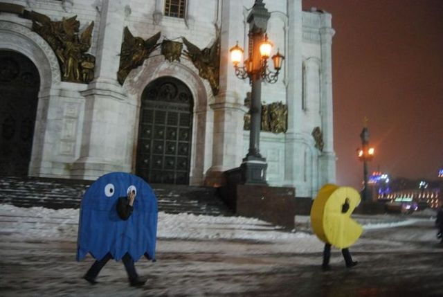 Pac-man in Moscow (15 pics)
