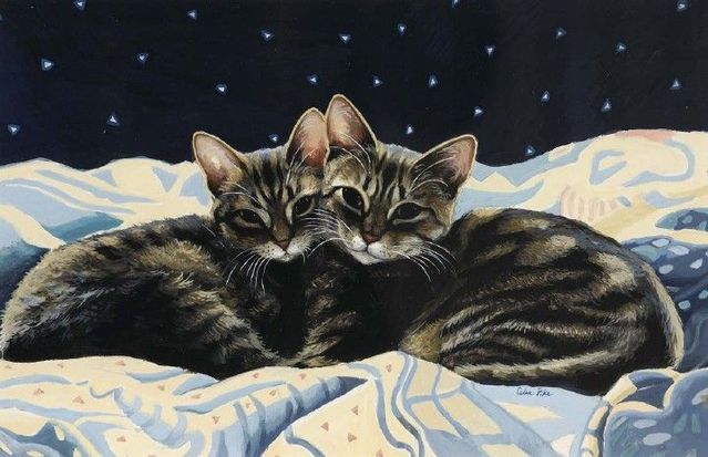 Great cat paintings by Celia Pike (20 pics)