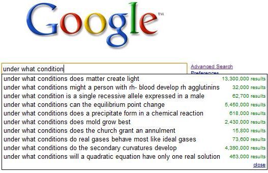 Interesting Google search queries (10 pics)