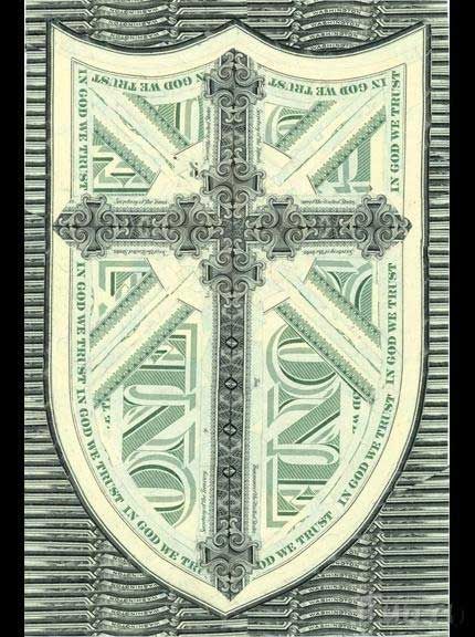 Creative collages of one-dollar bills from Mark Wagner (31 pics)